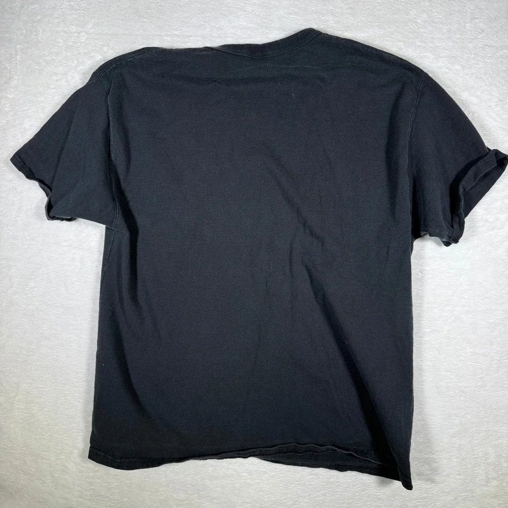 Champion Authentic Athletic Apparel Black Gold Script Logo T Shirt Mens Large‎ - Picture 2 of 7